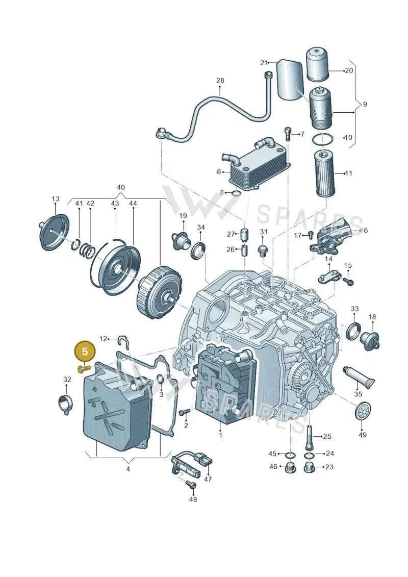 N91139701 — Audi RSQ3 qu. 2.5 (2013-2018) diagram 764321600, position 5