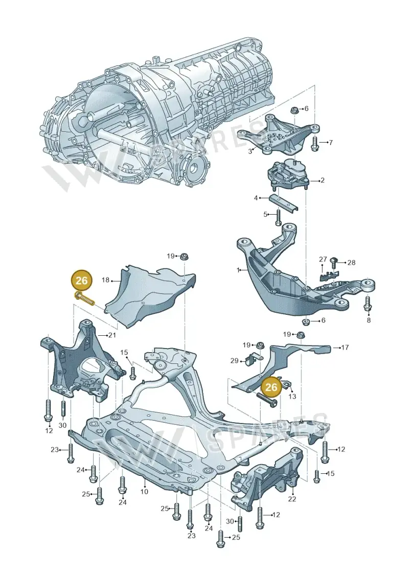 N91140301 — Audi Q5 (2016-2020) diagram 849399200, position 26