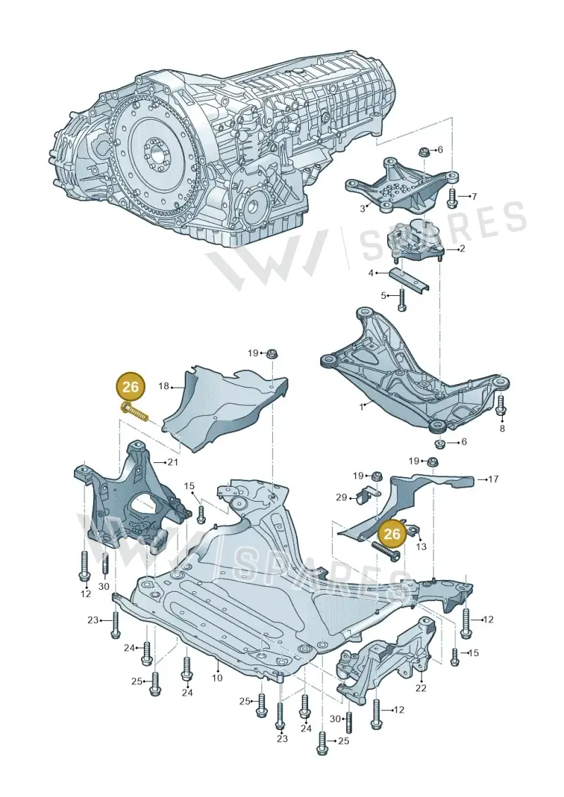N91140301 — Audi Q5 (2016-2020) diagram 849399400, position 26