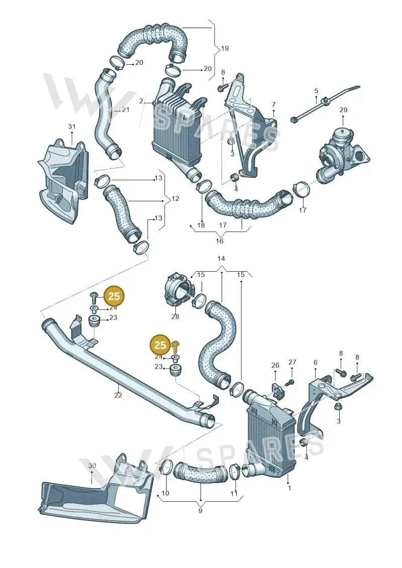 N91140601 — Audi A6 2.7 TDI (2008-2011) diagram 648145600, position 25