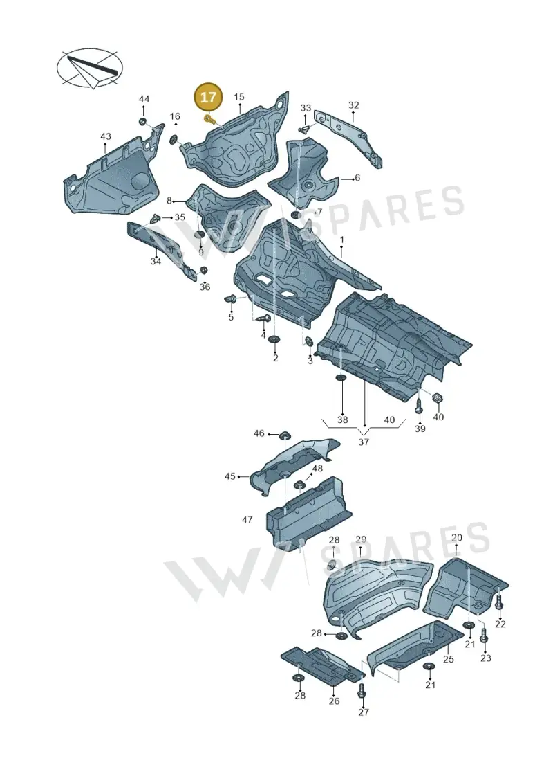 N91140701 — Audi RS6 Avant (2019-) diagram 435804000, position 17