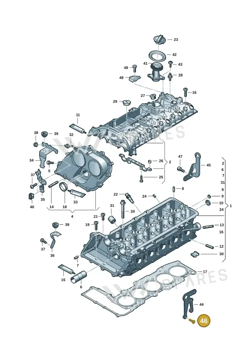 N91142201 — Audi A3 Sportback (2019-2021) diagram 596103041, position 46