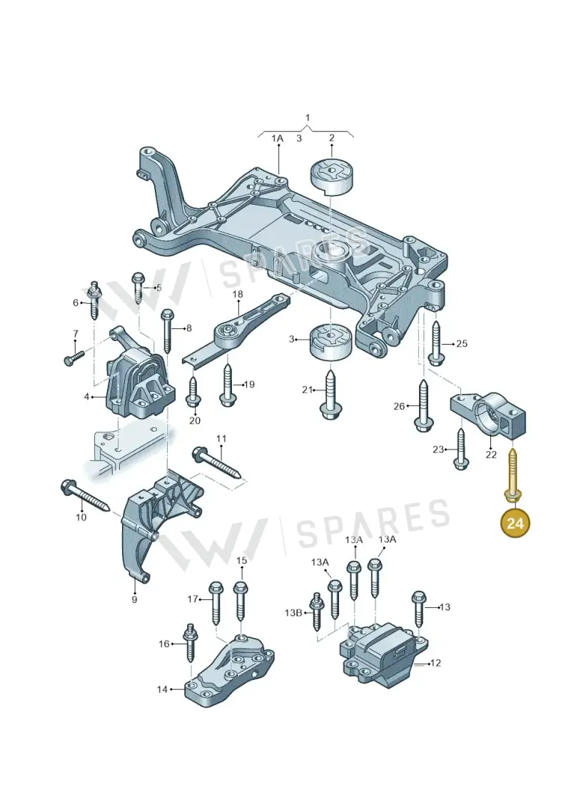 N91143301 — Audi Q3 1.4 (2016-) diagram 855199200, position 24