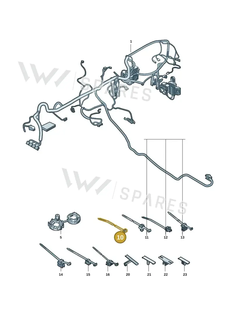 N91144301 — Audi A5 Limo 2.0 (2024-) diagram 8wh971900, position 10