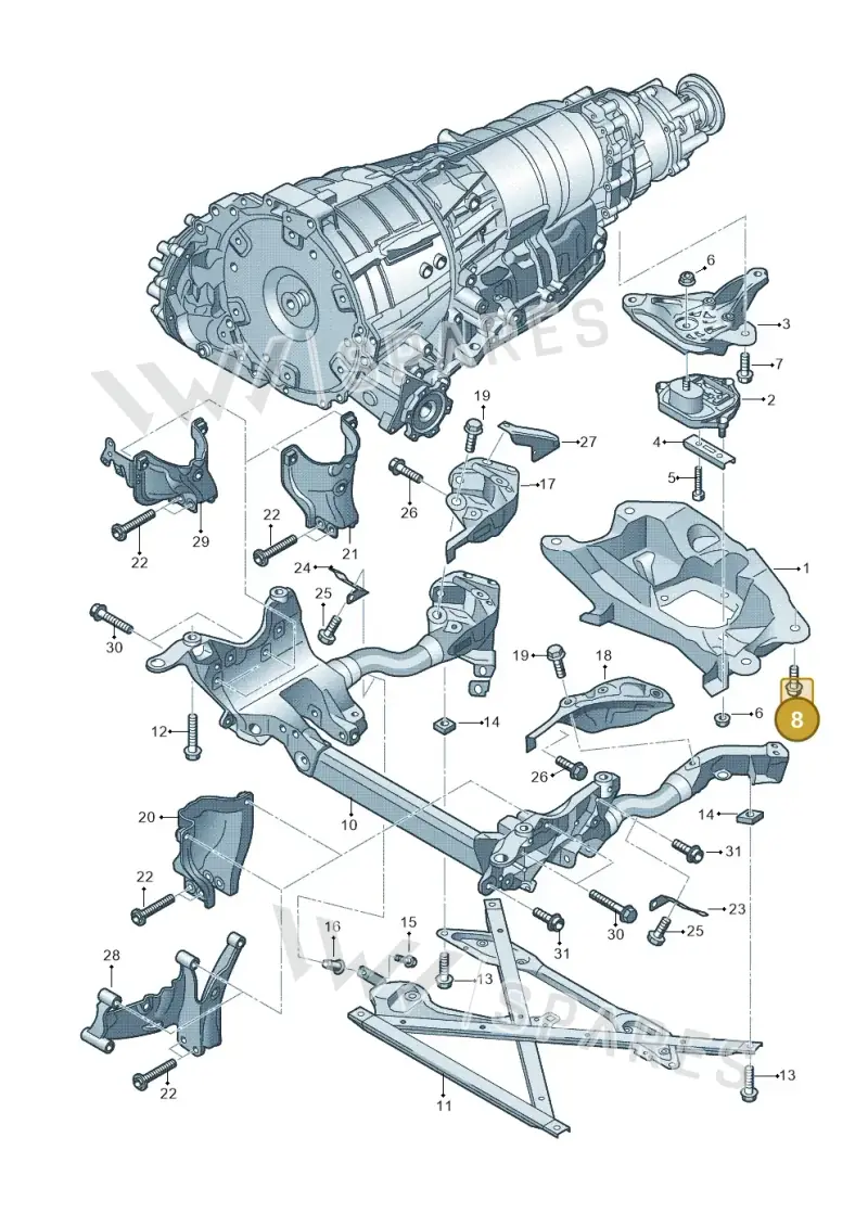 N91145101 — Audi RS5 Coupe (2010-2015) diagram 620399700, position 8