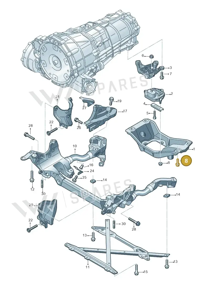 N91145101 — Audi Q5 qu. 2.0 TDI (2012-2017) diagram 751399300, position 8