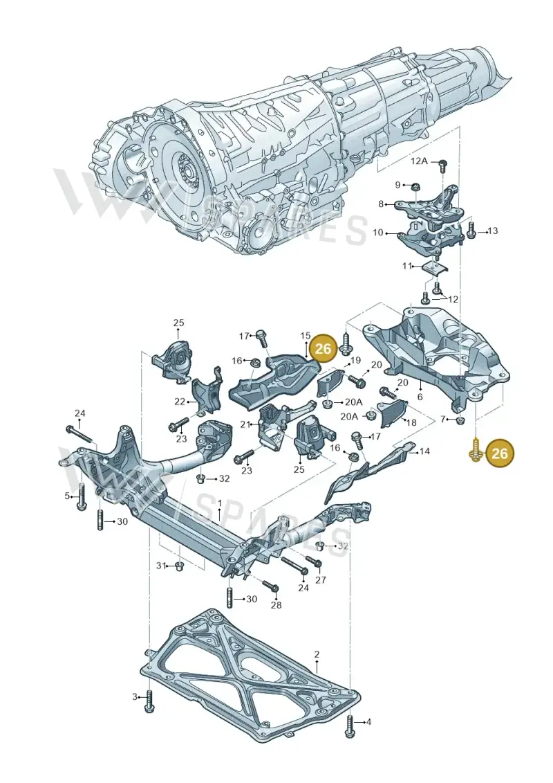 N91145101 — Audi RS6 Avant (2013-2018) diagram 758399800, position 26