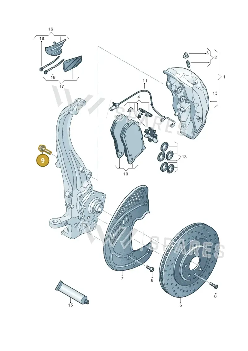 N91147601 — Audi RS6 Avant (2019-) diagram 537615500, position 9