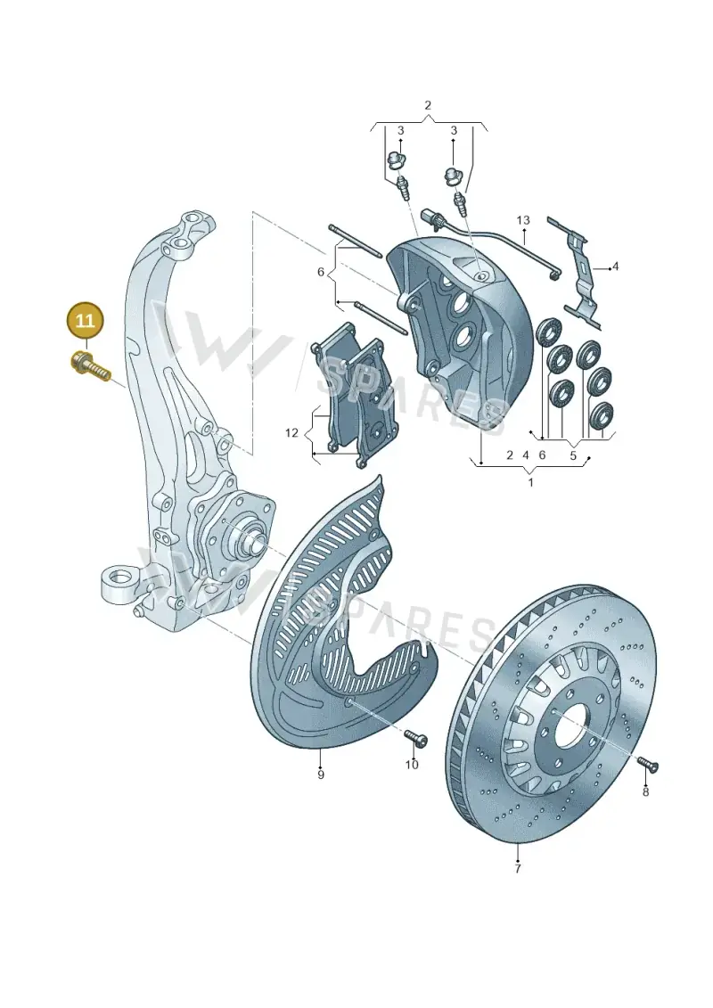 N91147601 — Audi Q8 e-tron (2018-2020) diagram 586615500, position 11