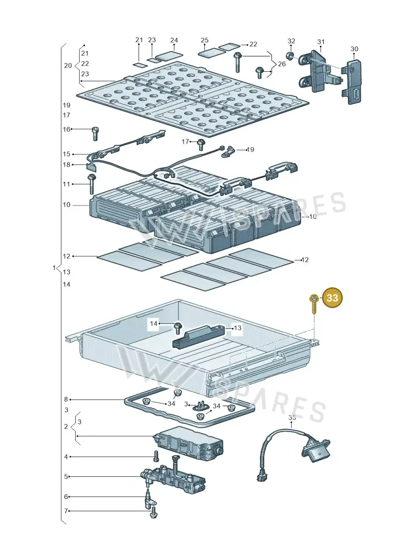 N91148901 — Audi A8L (2017-2022) diagram 838915500, position 33