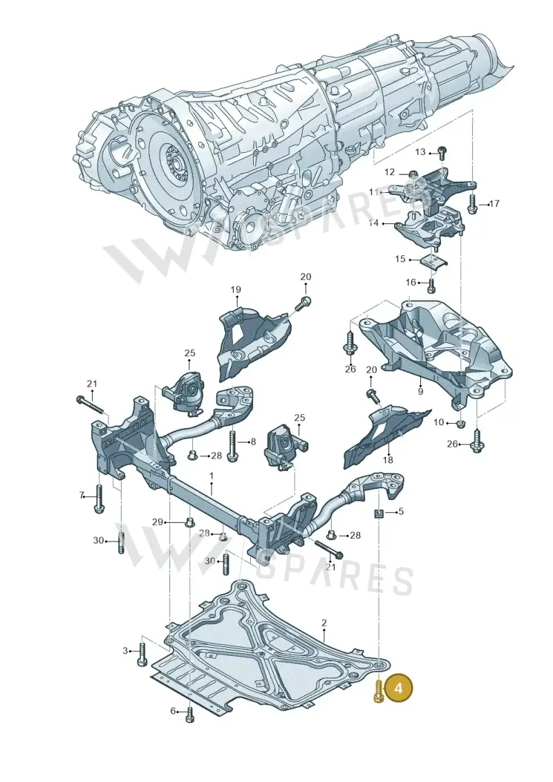 N91151101 — Audi Q8 Quattro 3,0 (2018-) diagram 859399700, position 4