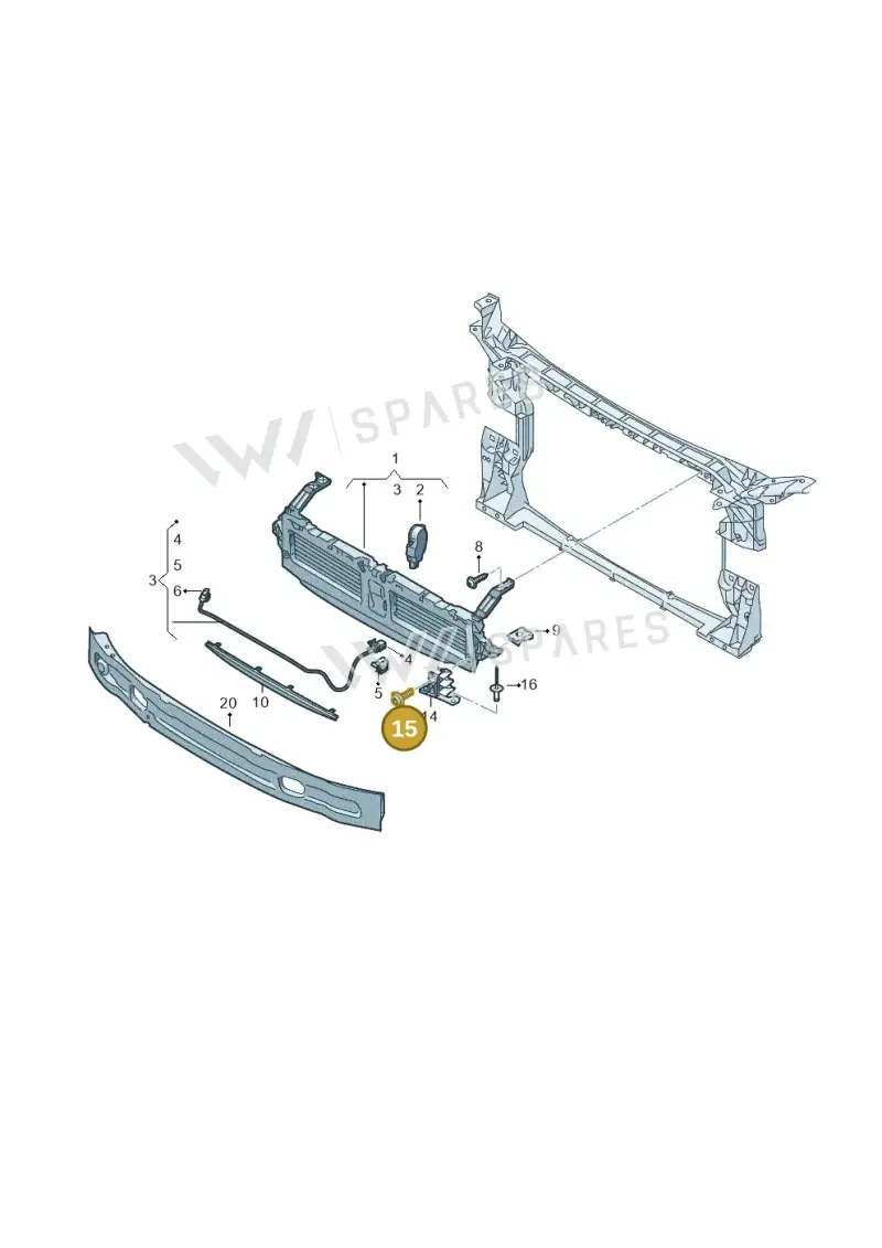 N91165502 — Audi A5 Sportback (2016-2020) diagram 849807060, position 15