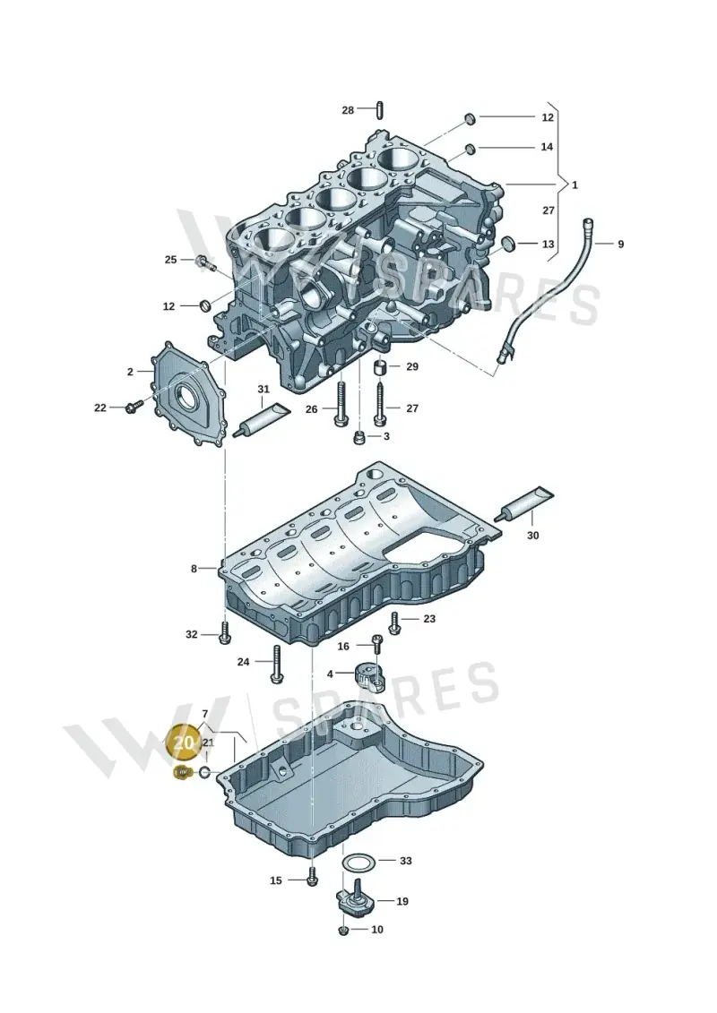 N91167901 — Audi RSQ3 Sportback (2019-2024) diagram 898103101, position 20