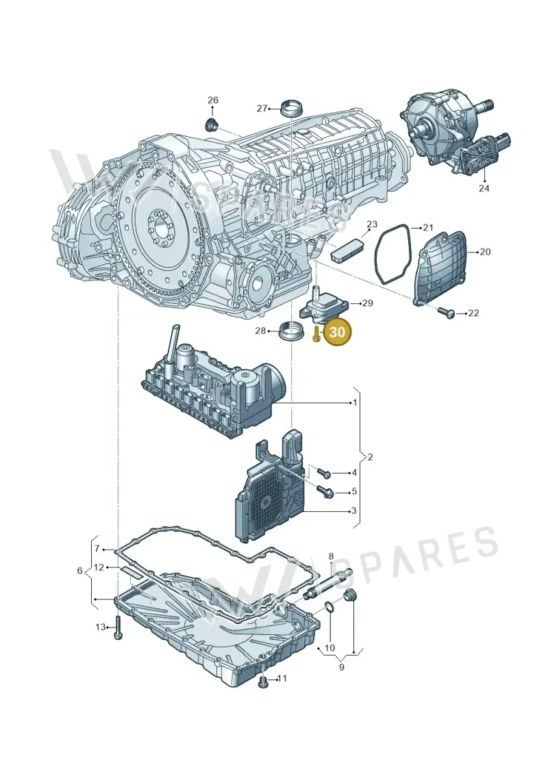 N91173601 — Audi A5 Limo 2.0 (2024-) diagram 8wk325025, position 30