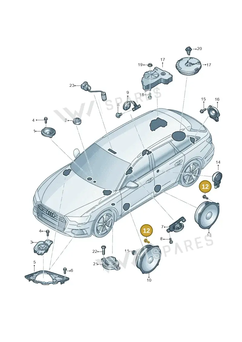 N91180901 — Audi RS6 Avant (2019-) diagram 430035360, position 12
