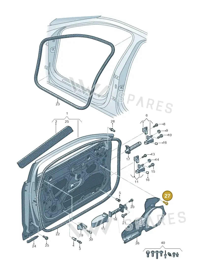 N91180901 — Audi RS6 Avant (2019-) diagram 537831010, position 27