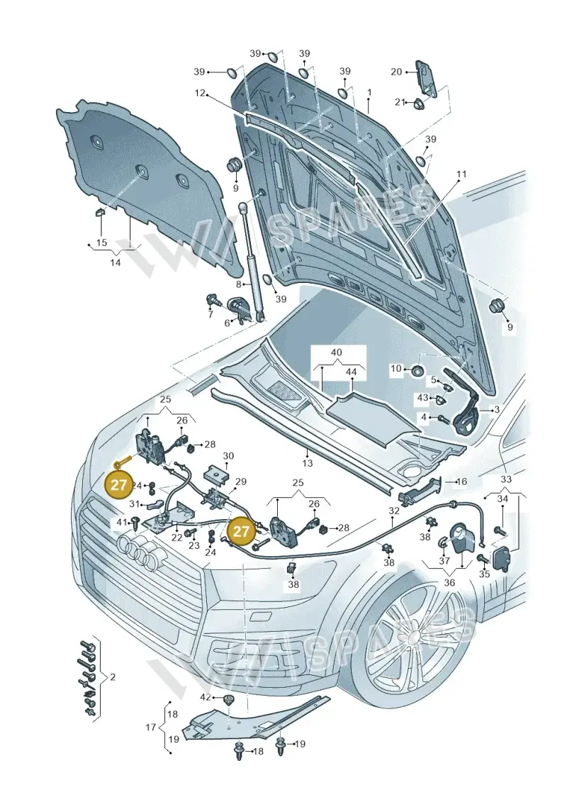 N91186001 — Audi RS Q8 Quattro (2019-) diagram 429823000, position 27
