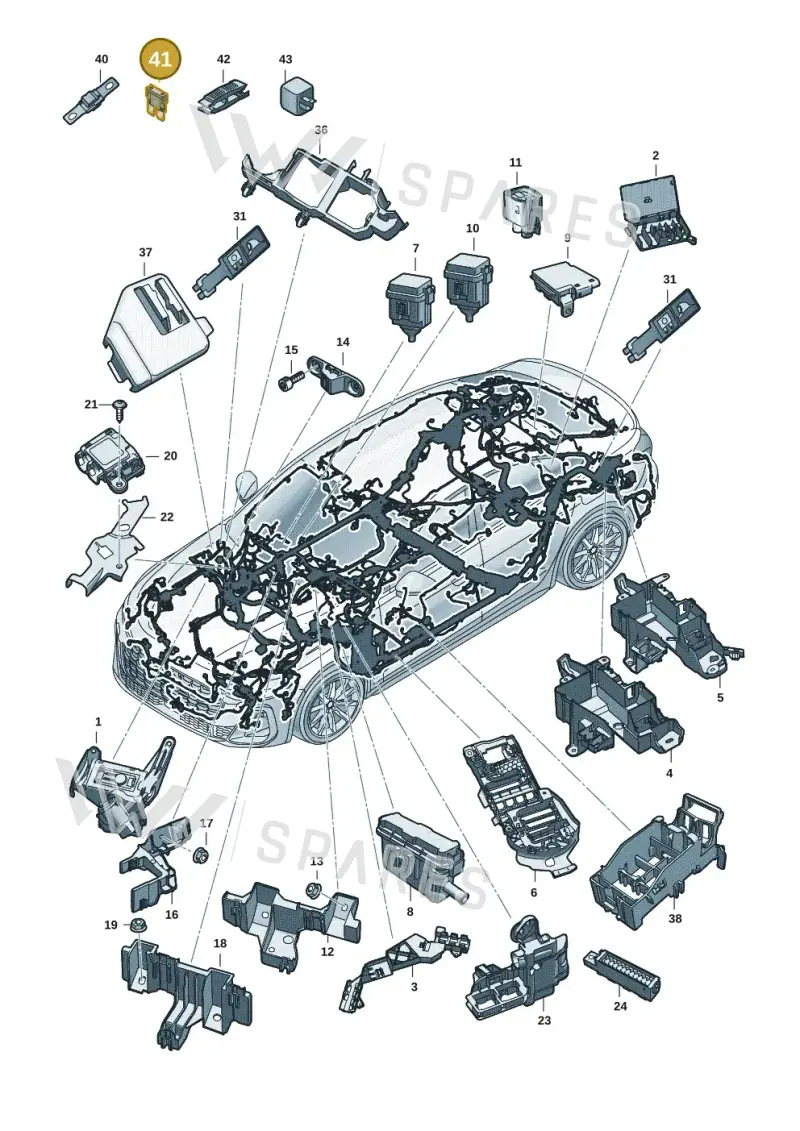 N91186304 — Audi A5 Limo 2.0 (2024-) diagram 8wh971805, position 41