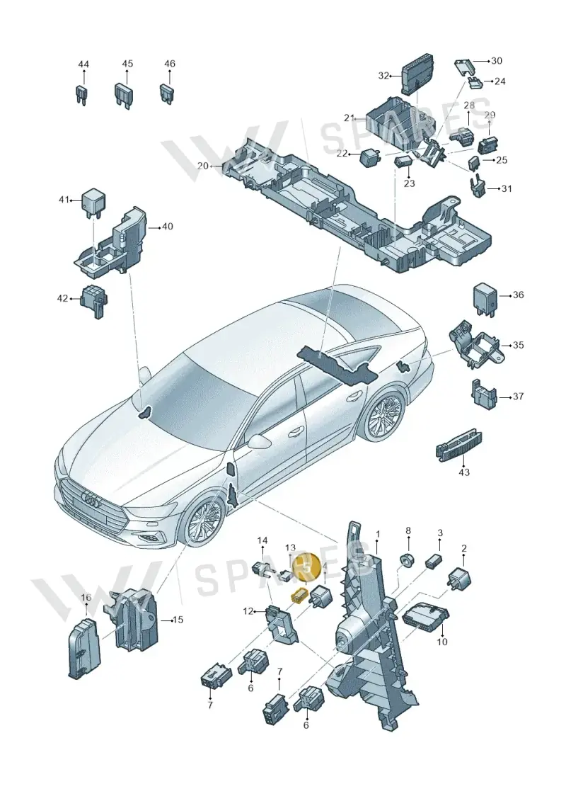 N91186305 — Audi RS7 Sportback (2019-) diagram 435937000, position 5