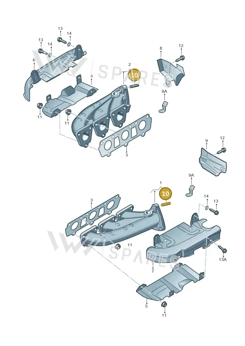 N91187001 — Audi Q7 qu. 3.0 TDI (2015-2019) diagram 448253100, position 10
