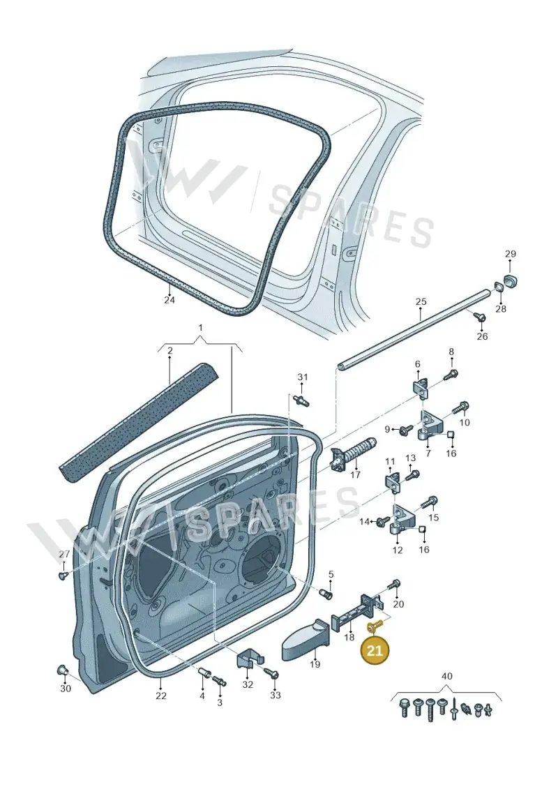 N91189701 — Audi Q3 quattro (2018-2019) diagram 597831010, position 21