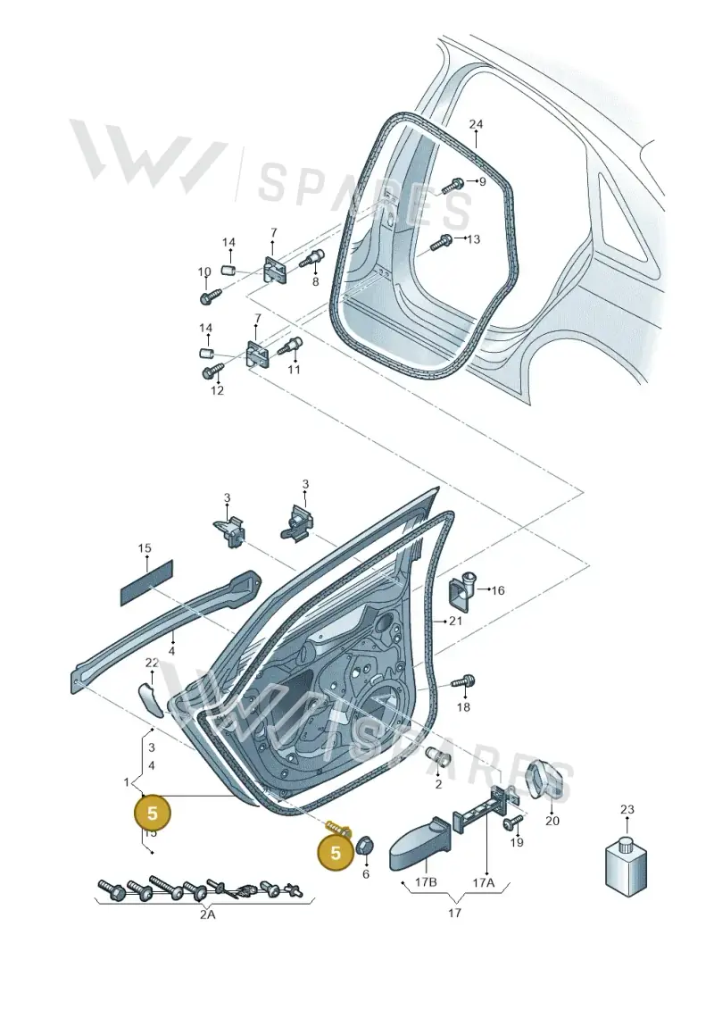 N91194601 — Audi RS4 Av. qu. 4.2 (2012-2015) diagram 750833100, position 5