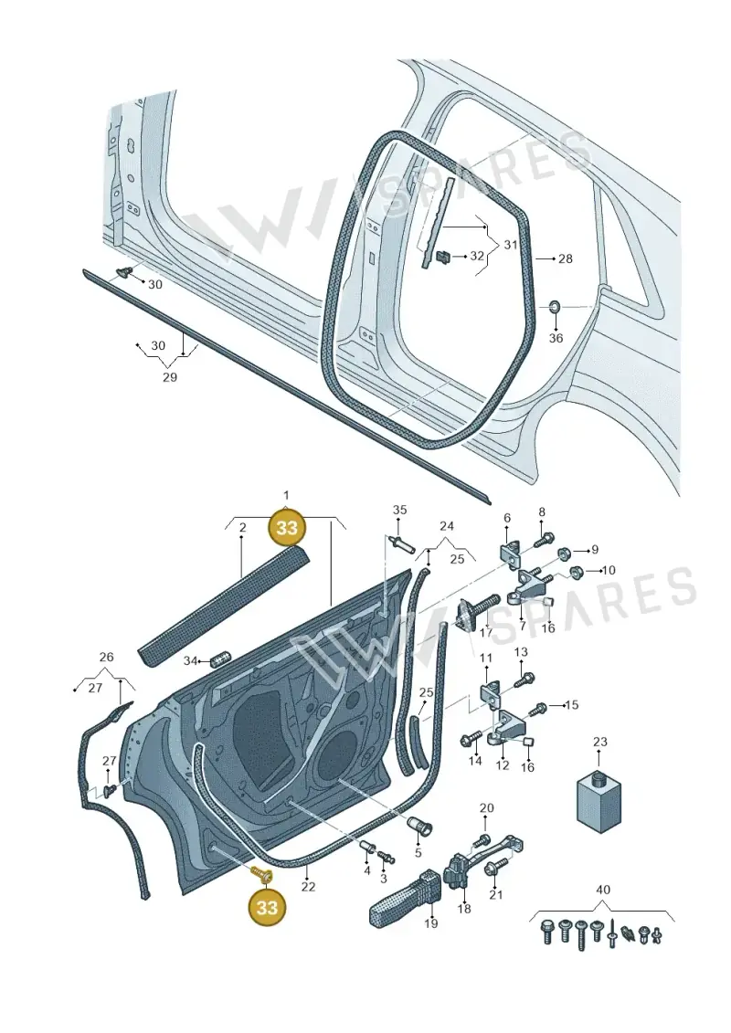 N91194602 — Audi RS Q8 Quattro (2019-) diagram 429833010, position 33