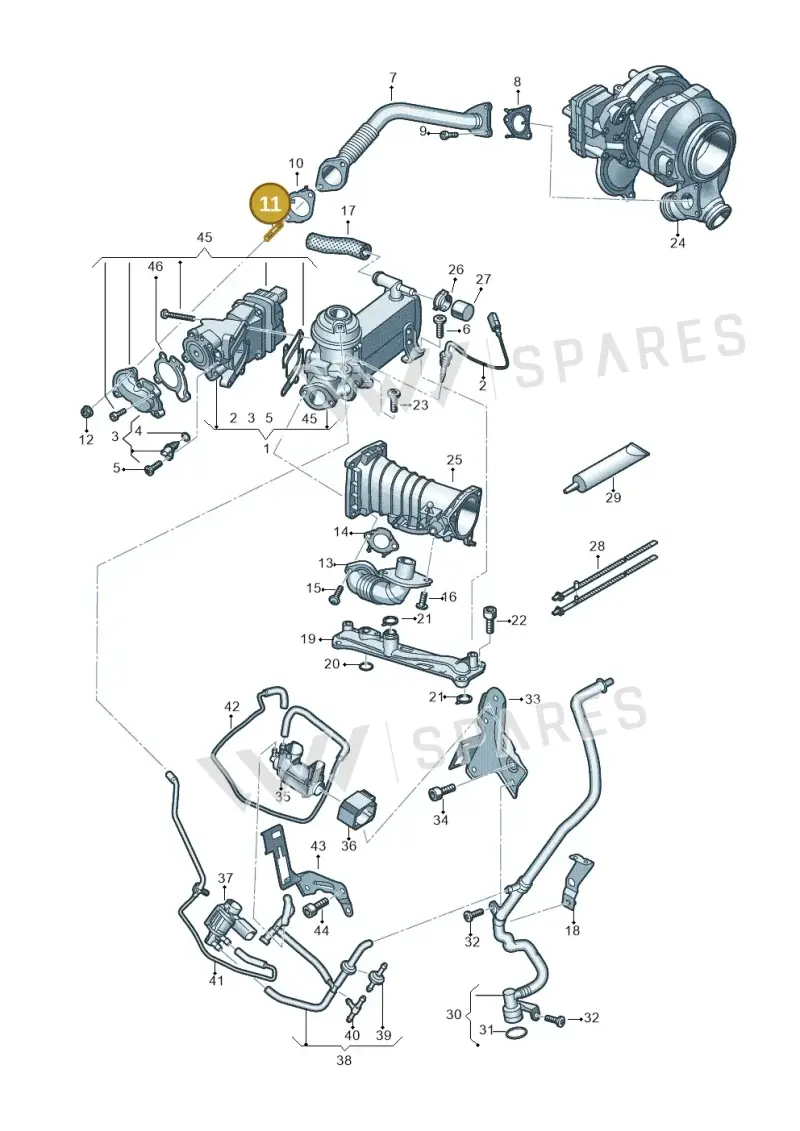 N91196201 — Audi Q8 Quattro 3,0 (2018-) diagram 429131200, position 11