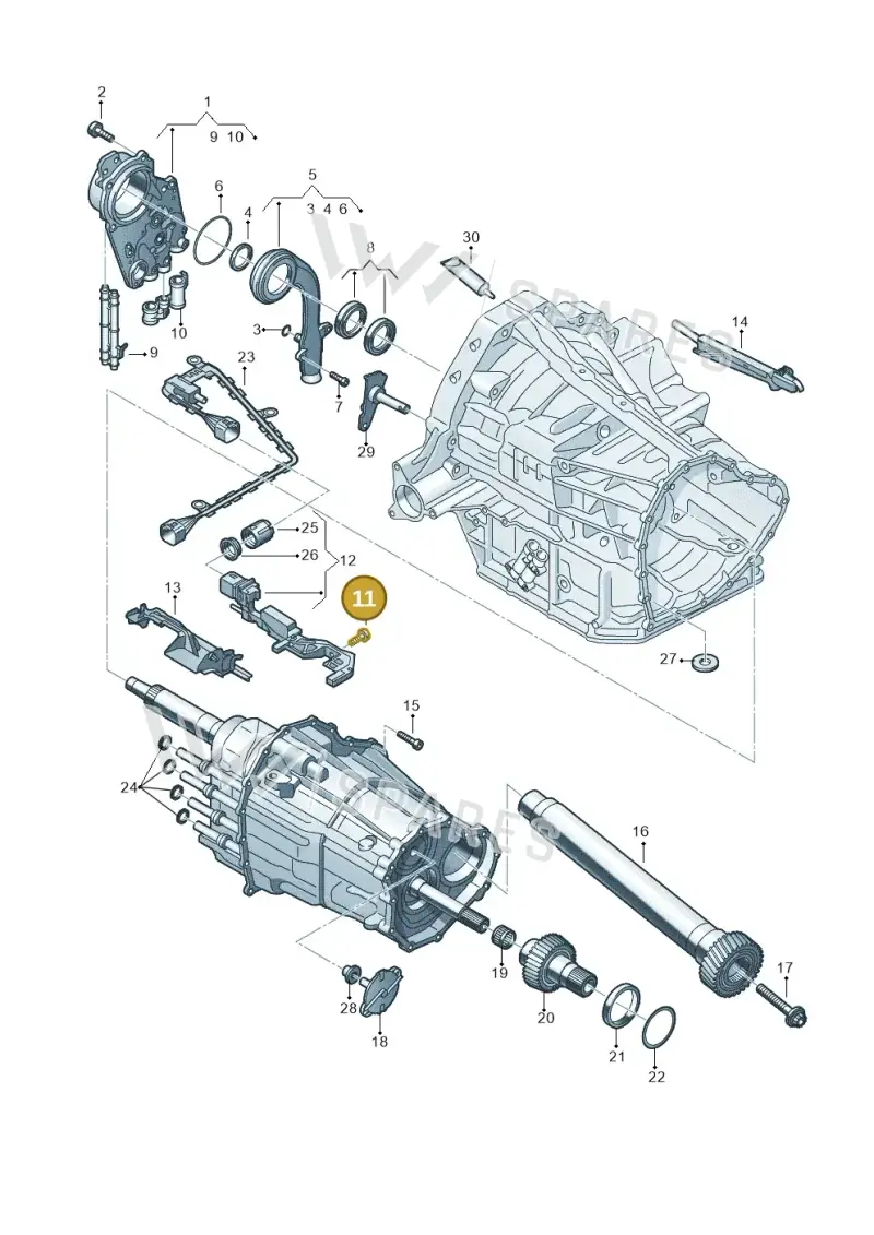 N91196301 — Audi A7 Sportback (2014-2018) diagram 647321700, position 11