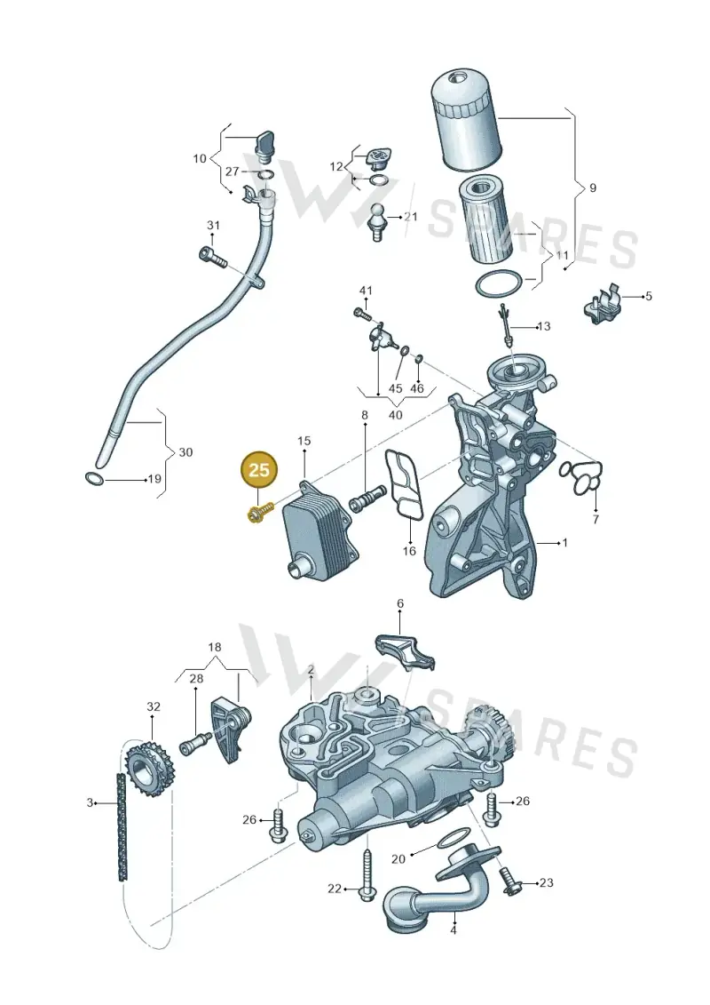 N91197601 — Audi Q8 Quattro 3,0 (2018-) diagram 850115050, position 25