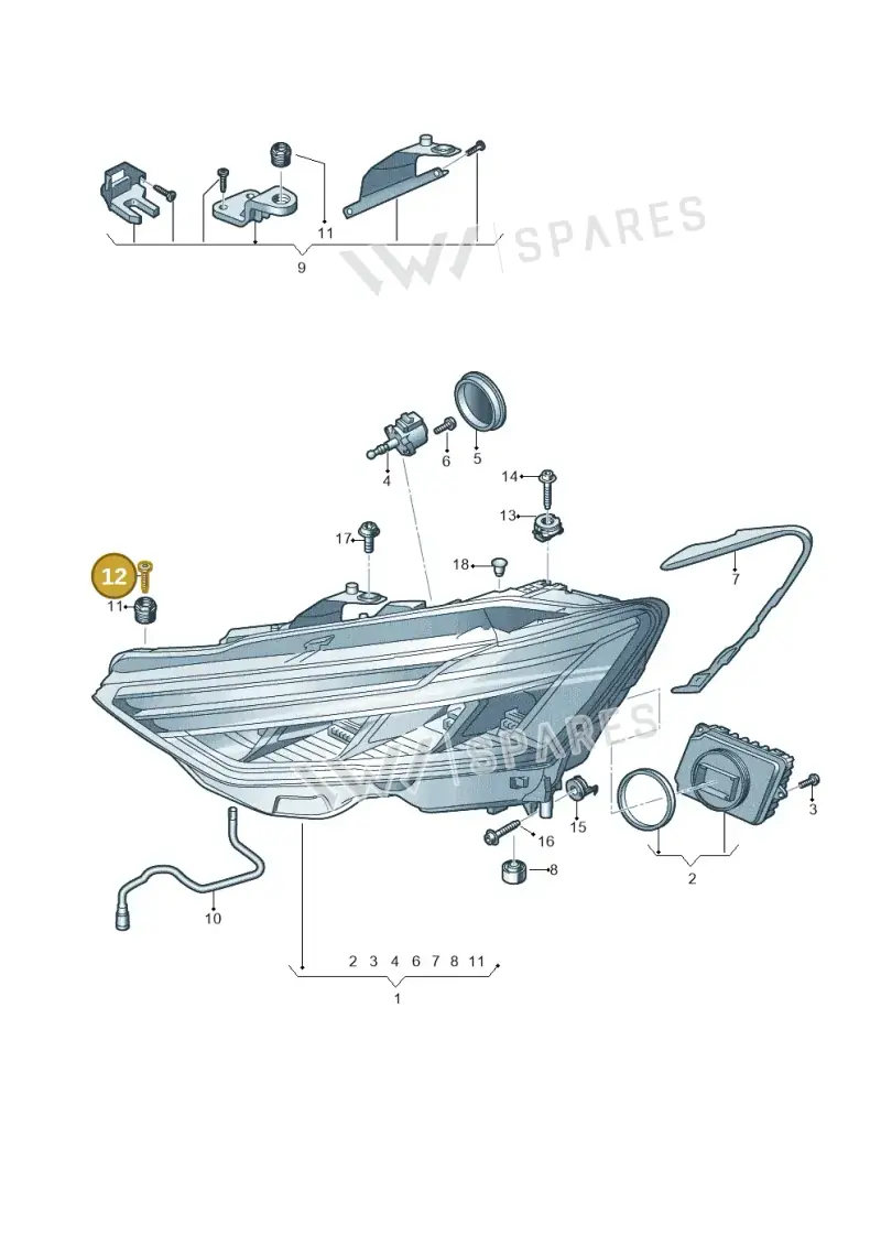 N91199401 — Audi RS6 Avant (2019-) diagram 435941000, position 12