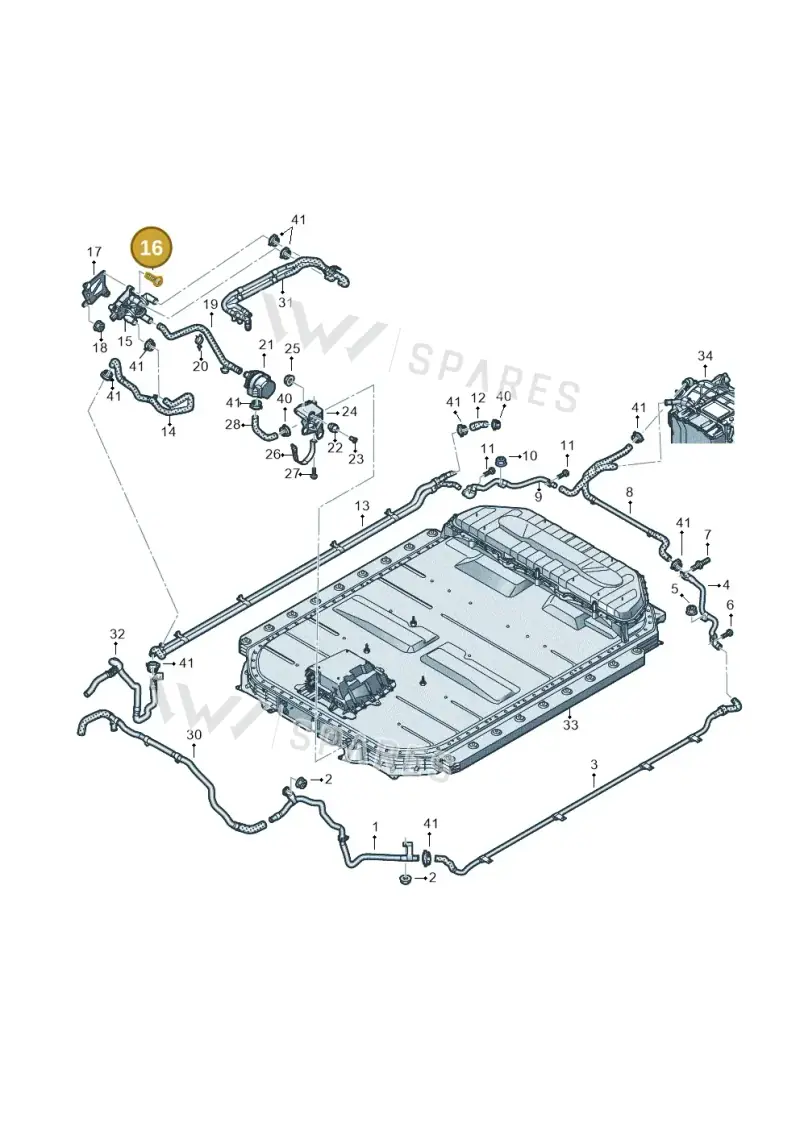 N91199401 — Audi Q8 e-tron (2018-2020) diagram 586121010, position 16