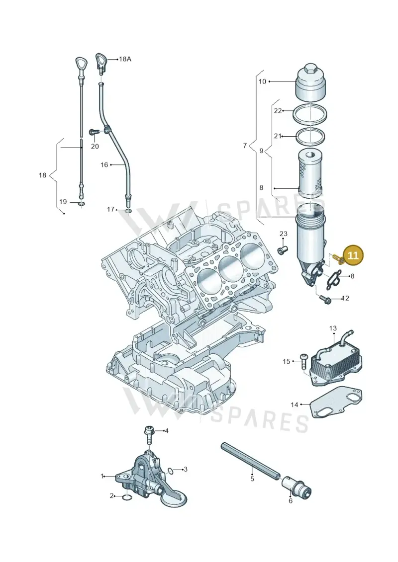N91199701 — Audi A7 Sportback (2014-2018) diagram 448115100, position 11