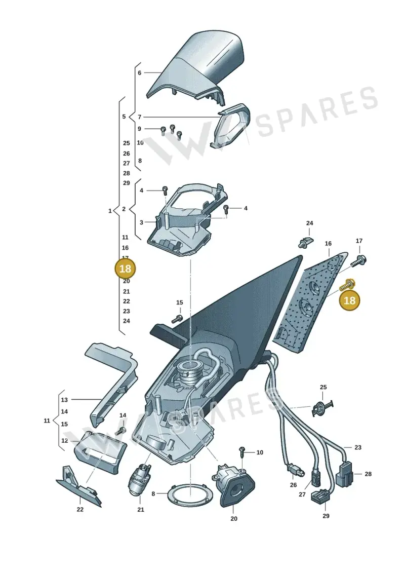 N91203203 — Audi Q8 e-tron (2018-2020) diagram 586857405, position 18