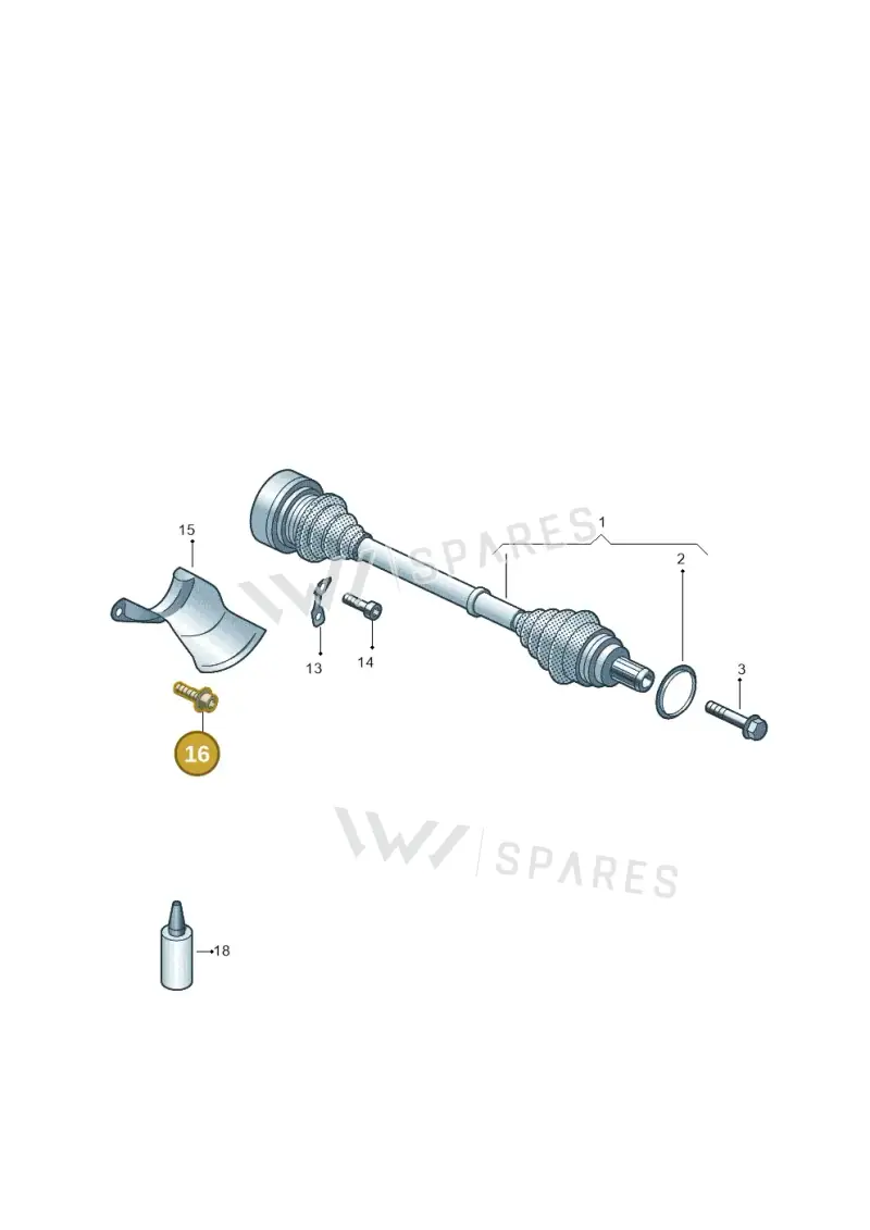 N91203203 — Audi A8L (2017-2022) diagram 696501160, position 16