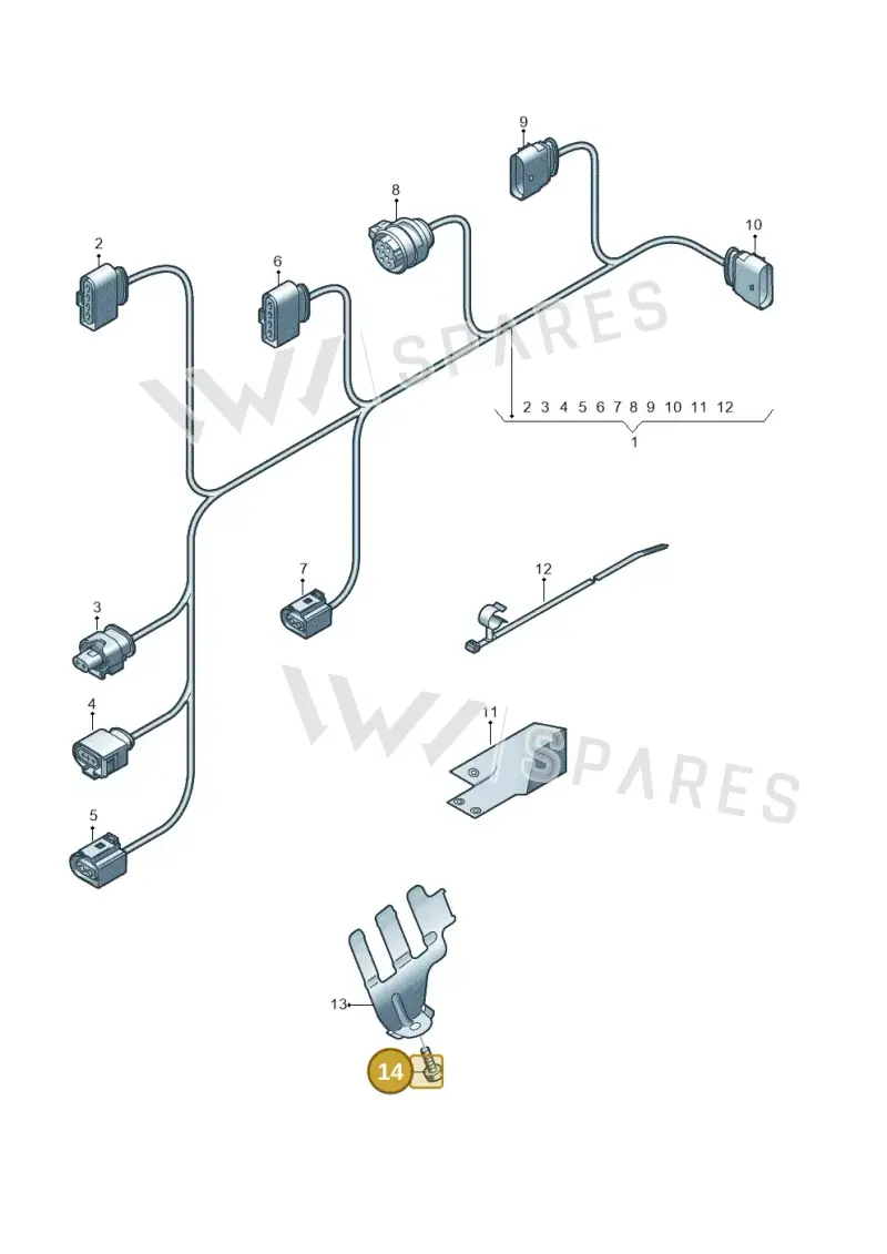 N91203203 — Audi Q8 Quattro 3,0 (2018-) diagram 859971650, position 14
