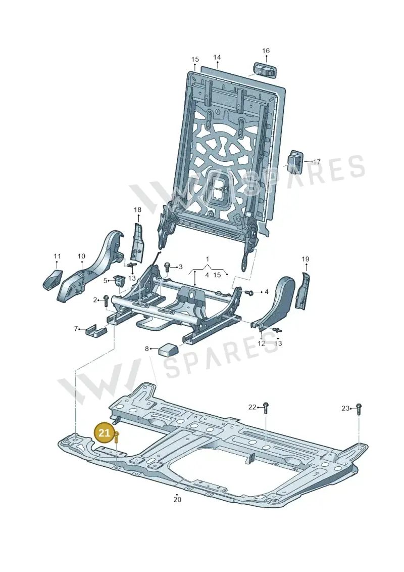 N91203801 — Audi RS Q8 Quattro (2019-) diagram 429885100, position 21