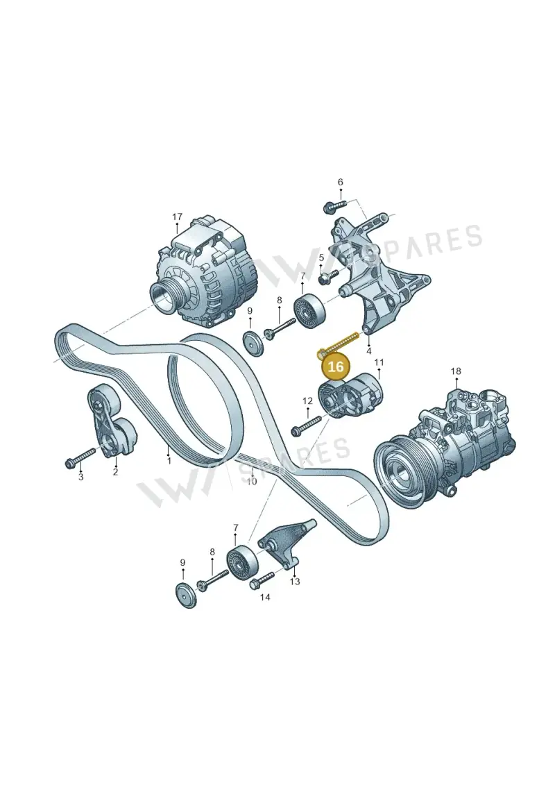 N91204501 — Audi Q8 Quattro 3,0 (2018-) diagram 429903425, position 16