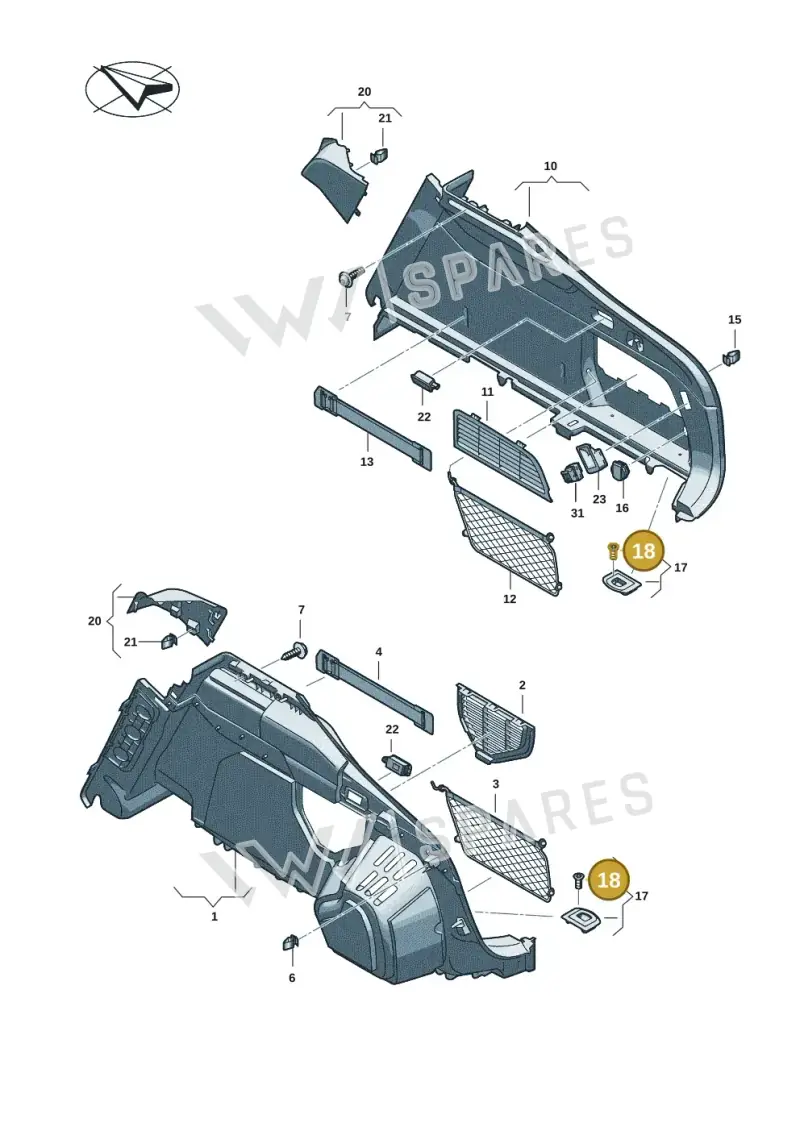 N91206101 — Audi A5 Limo 2.0 (2024-) diagram 8wh863800, position 18
