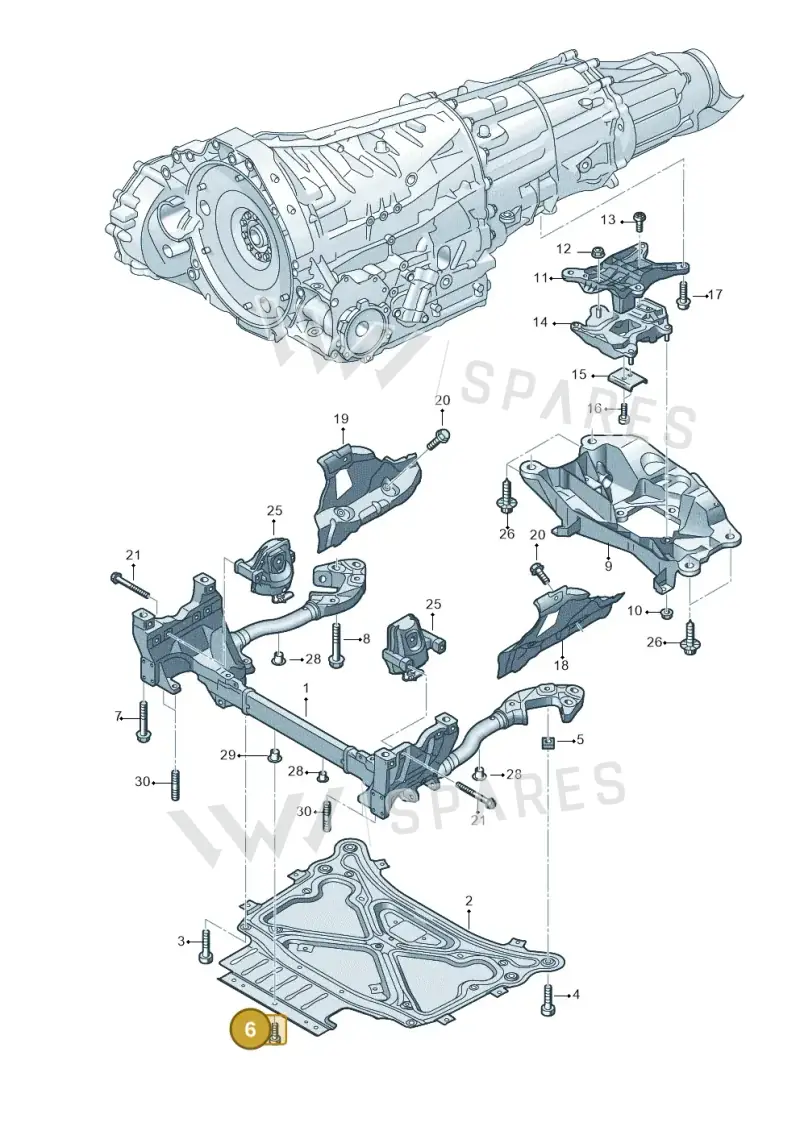 N91208802 — Audi Q8 Quattro 3,0 (2018-) diagram 859399700, position 6