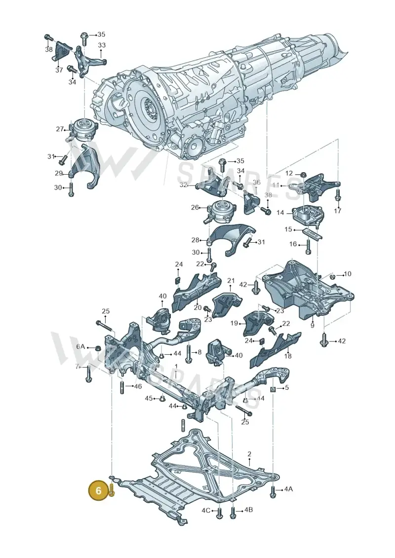 N91208802 — Audi Q7 qu. 3.0 TDI (2015-2019) diagram 859399850, position 6