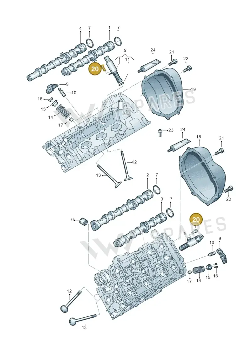 N91211101 — Audi Q7 qu. 3.0 TDI (2015-2019) diagram 771109100, position 20