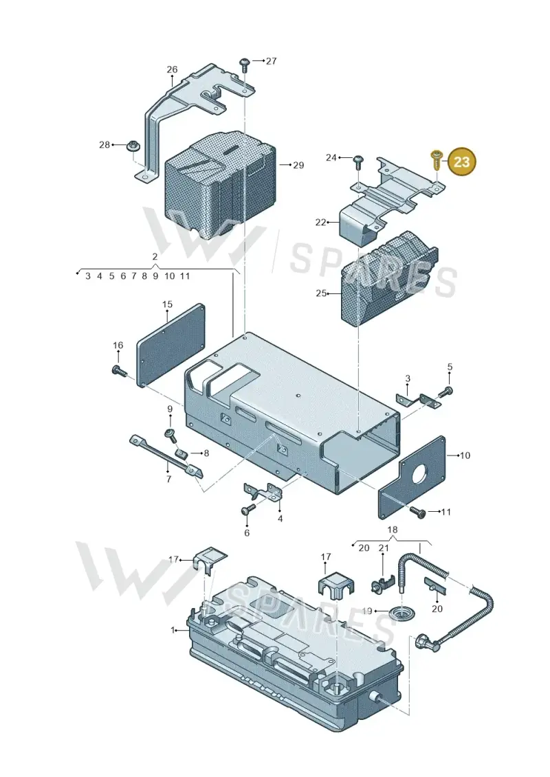 N91211301 — Audi A5 Sportback (2016-2020) diagram 849915015, position 23