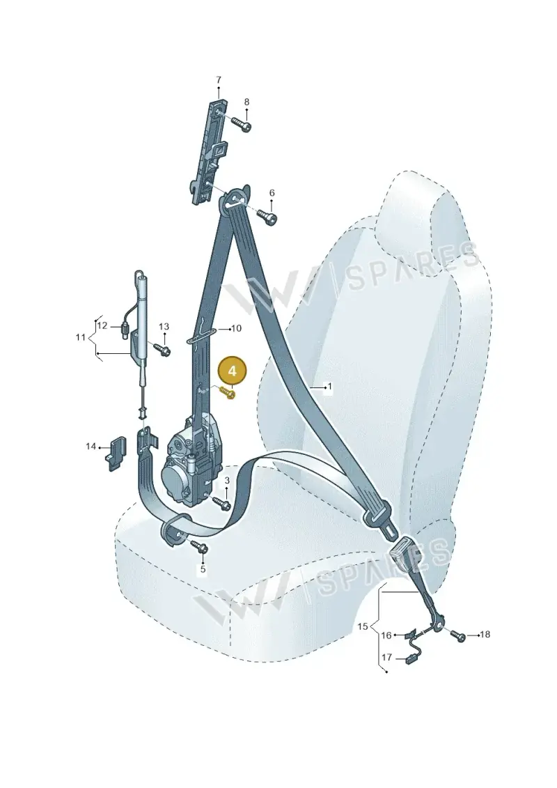 N91225901 — Audi RS Q8 Quattro (2019-) diagram 429857060, position 4
