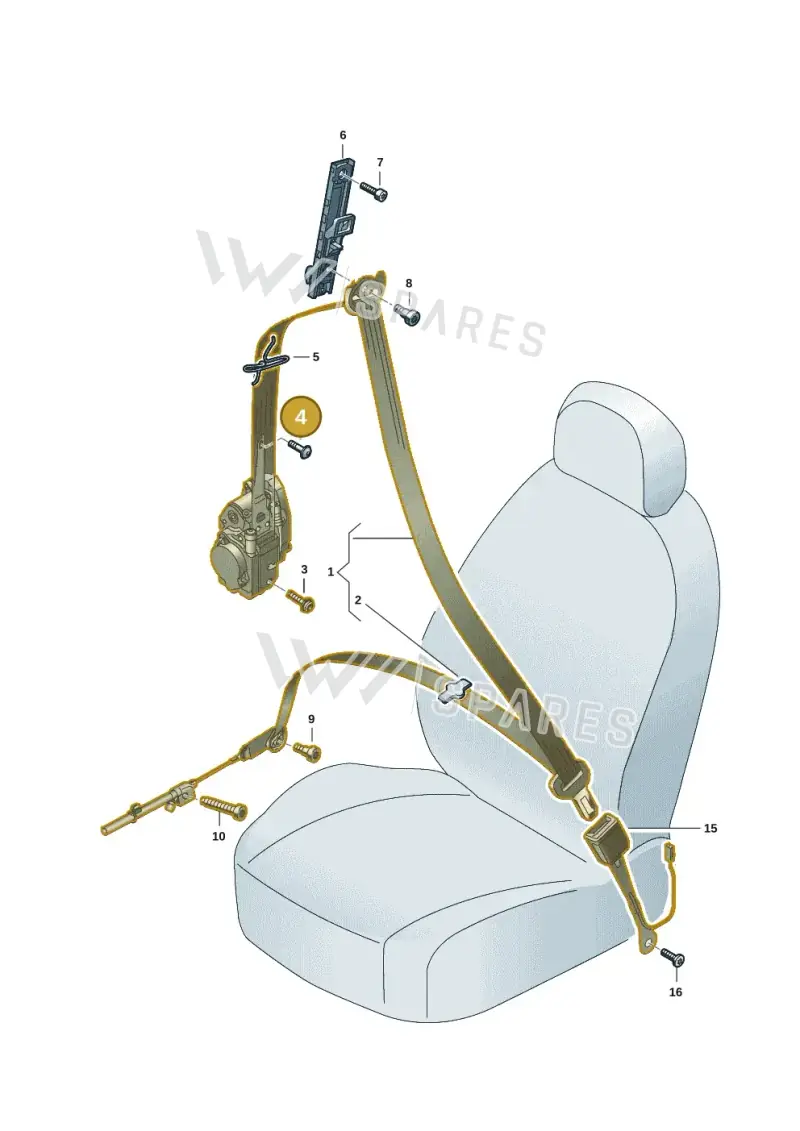 N91225901 — Audi A5 Limo 2.0 (2024-) diagram 8wh857600, position 4