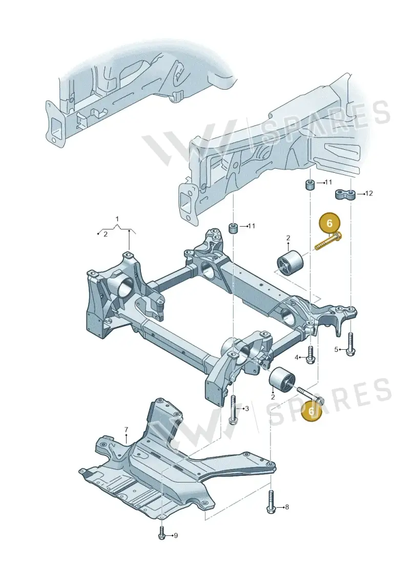 N91228001 — Audi Q8 e-tron (2018-2020) diagram 586399000, position 6