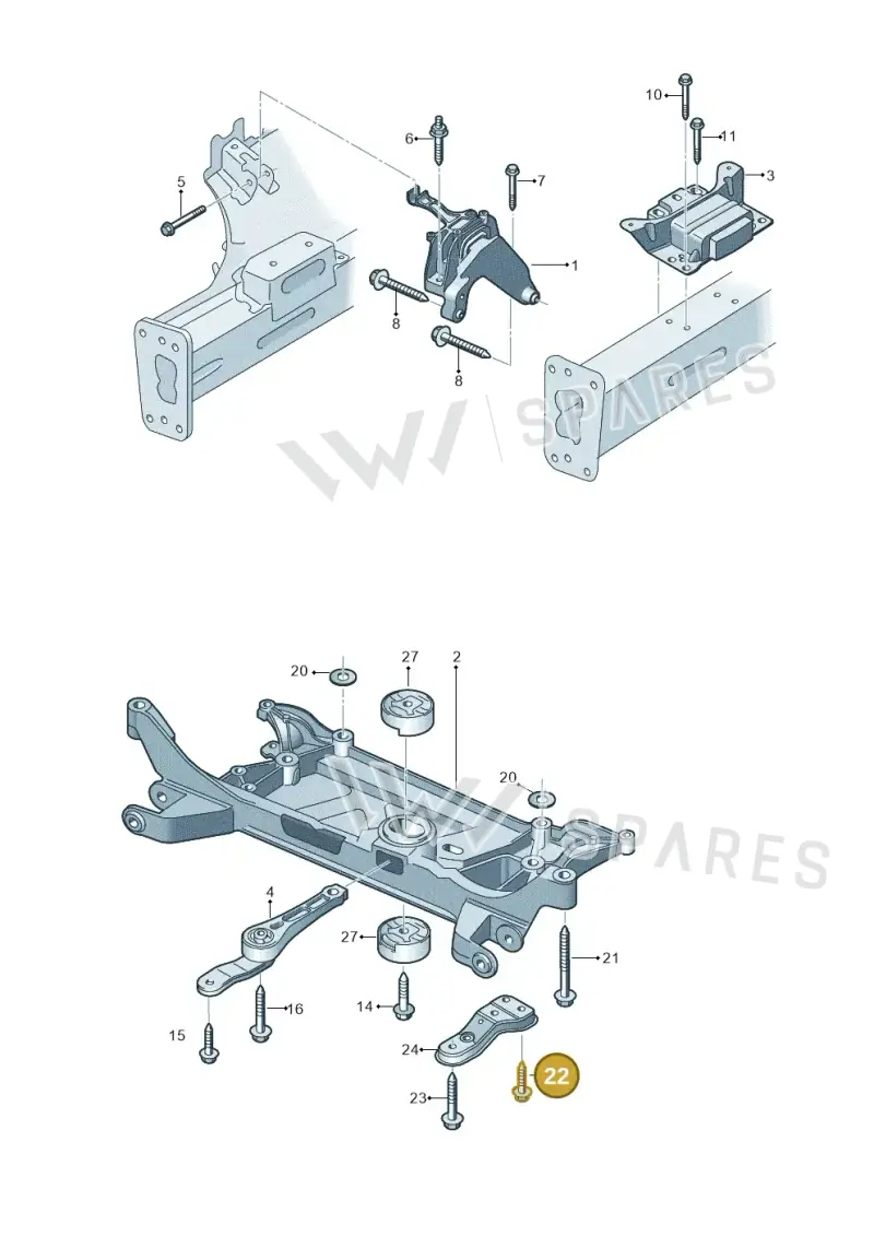 N91231201 — Audi RSQ3 Sportback (2019-2024) diagram 858199100, position 22