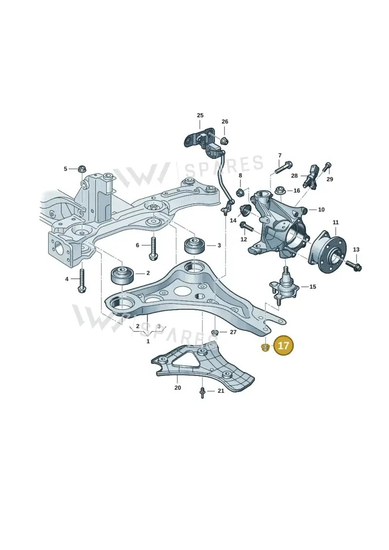 N91233201 — Audi Q4 Sportback (2021-2022) diagram 89a407000, position 17