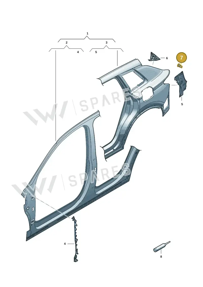 N91233601 — Audi Q6 e-tron (2023-) diagram f5s809050, position 7