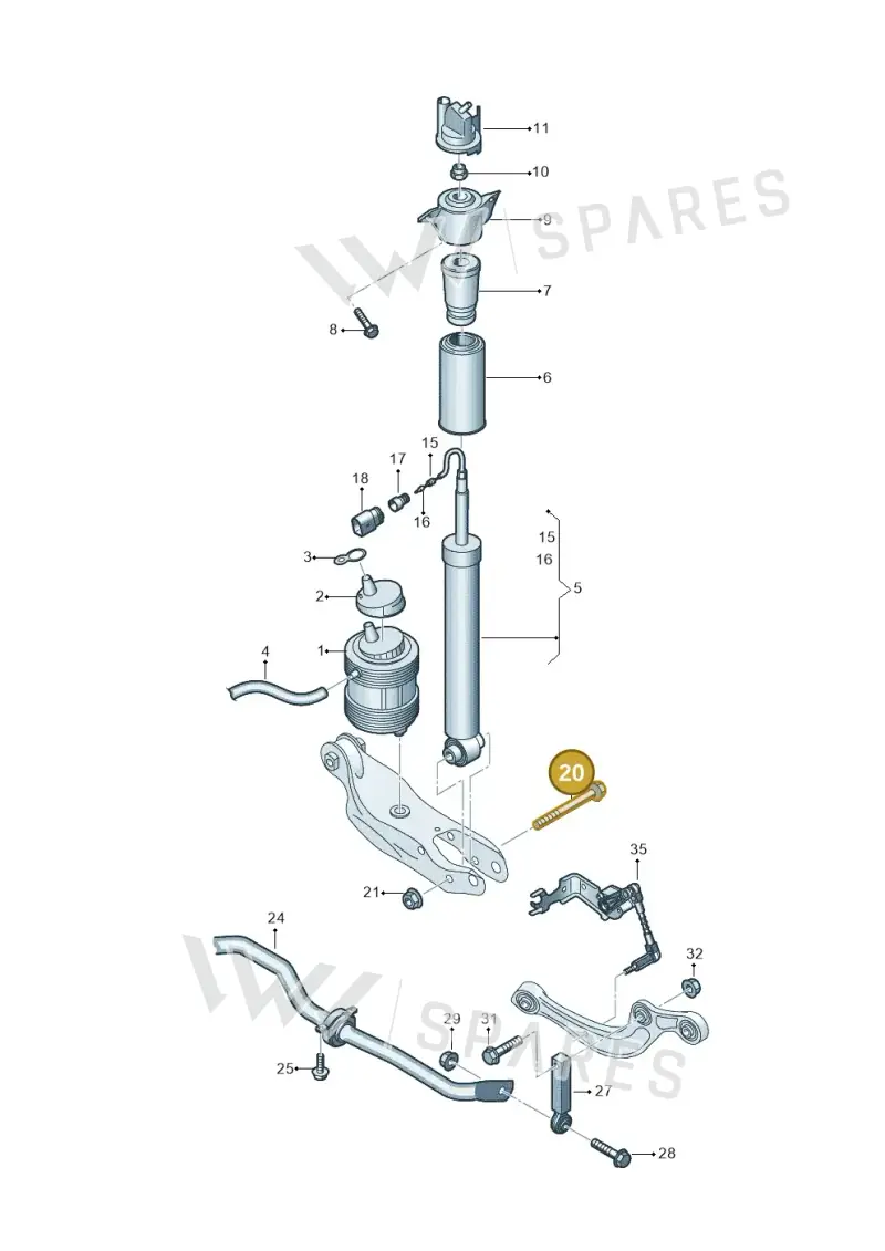 N91236401 — Audi Q8 e-tron (2018-2020) diagram 586511150, position 20